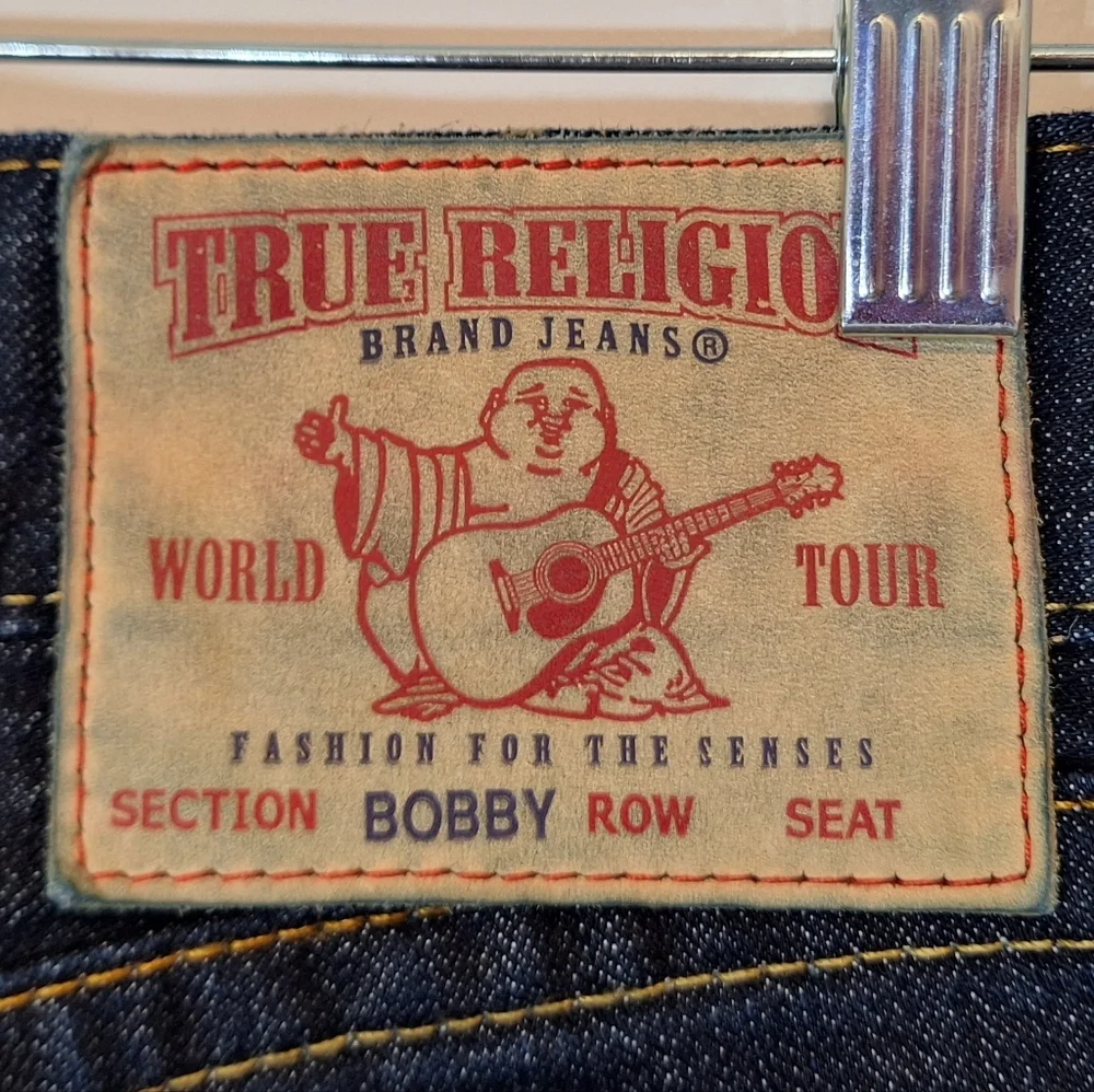 True Religion Bobby Jeans Darkwash Cotton Made In USA 32x31